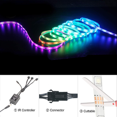 32 Ft Dimmable Cob LED Strip RGB Strip RF Music Synchronization